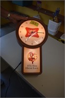 Miller High Life lighted clock