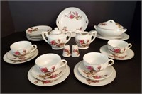 Japanese Moss Rose Child Size China Teaset