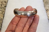 Simple Mexican Sterling Silver Cuff Bracelet