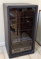 Contemporary Black Stereo Component Cabinet