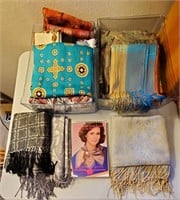 Collection of Silk & Other Lady's Fashion Scarves