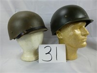 PAIR OF FOREIGN HELMET LINERS