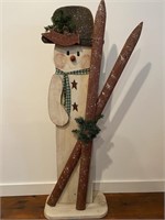 Primitive Skiing Snowman