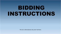 BIDDING INSTRUCTIONS: