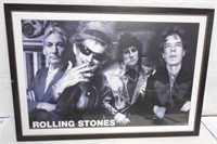 Rolling Stones Framed Picture w / Light