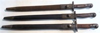 Lot of 3 Bayonets