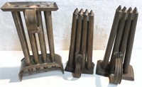 Lot of 3 Tin Candle Molds