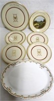 Lot of Lenox Golf Plates / Haviland Platter