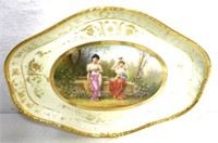 Hand Painted Tray signed Lockvogel