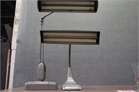 2 Vintage Fluorescent Desk Lamps