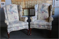 Lewittes Upholstered Wing Chairs