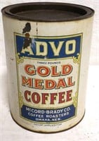 Vintage ADVO Coffee Can
