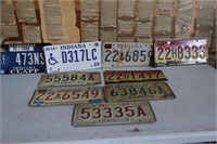 Indiana License Plates - From 1982