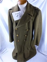 LT COL WWII TRENCH COAT OVERCOAT 38R