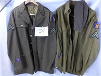 WWII AIR CORP IKE JACKET SHIRT & HAT