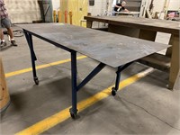 all metal rolling table