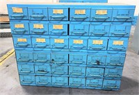 hardware storage bin- 2 sections