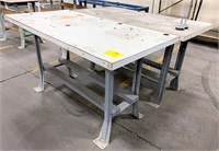 2- industrial type tables/ desks