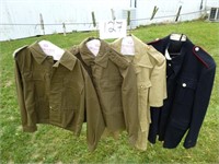 ASSORTED FOREIGN MILITARY JACKETS