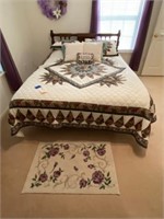 Queen size Bed w/ Mattress and Box Springs