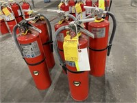 5 fire extingushers -expired but guarantee charged