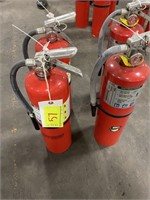 4 fire extinguishers-expired but guarantee charged