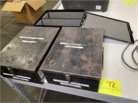 metal padded storage boxes