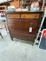 5 Drawer Chest of Drawers, Vintage