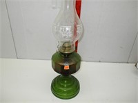 Green Glass Oil Lantern