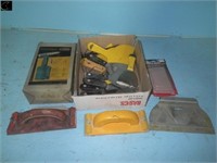 Box of Hand Sanders, Trowels, Putty Knives