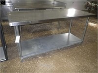 Stainless steel 72"x30" table