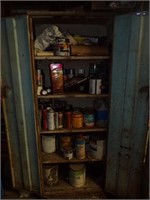 Steel Cabinet & contents