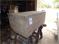 Wood tack box/trunk 48w x18t x 24d