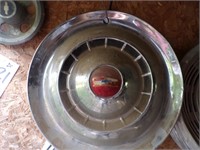Set of 4 Chevrolet hubcaps