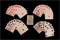 19th C. Square Cut Great Mogul Gambling Cards