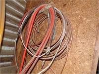 Air hose and copper tubing