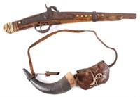 Plains Buffalo Runner Indian Blanket Gun 1800's