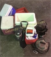 Lumilite Lantern, First Aid Kit, Knee Brace,