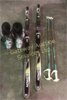 MLX9 Salomon Skis with Poles and Boots