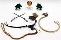 Small Collectibles: 4 Whistles, 2 Miniature