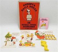 (3) 1965 Schulz Oversized Hallmark Cards, Snoopy