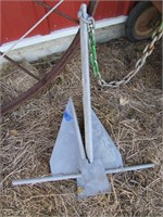 24" Boat Anchor with Chain Lead
