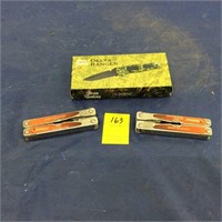 Delta Ranger knife & 2 Sheffield multi-tools