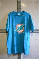 L LARGE T-SHIRT TEE - MIAMI DOLPHINS FOOTBALL NFL