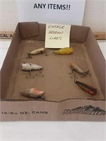 Vintage Heddon fishing lures