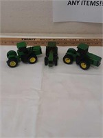 3 JD toy tractors