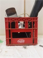 Coke crate and contents