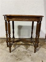 Wood end table