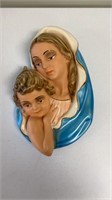 Mary and Joseph wall plaque