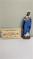 The Last Supper wall plaque, religious statue